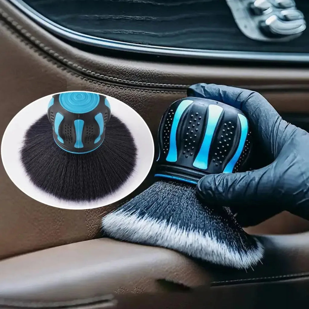 With Storage Rack Covers Car Detail Brush Soft Bristles Uses For Auto Interior Dust Cleaner Detailing Tool Cleaning