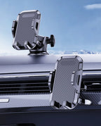 3-IN-1 Dashboard Windshield Air Vent Holder for Car, Automobile Cell Phone Accessories, Auto Cellphone Support Fit All IPhone