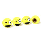 4Pcs Universal Bicycle Motorbike Car Tire Valve Cap Wheel Dust Covers Valve Stem Caps Modified Expression Sphericity Cap Covers CM World