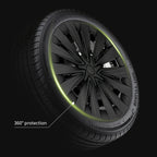 4PCS for Model Y 2020-2024 4PCS 19 Inch New Turbine Style Matte Black Hubcap Cover Hub Cap Replacement Wheel Cap for Tesla