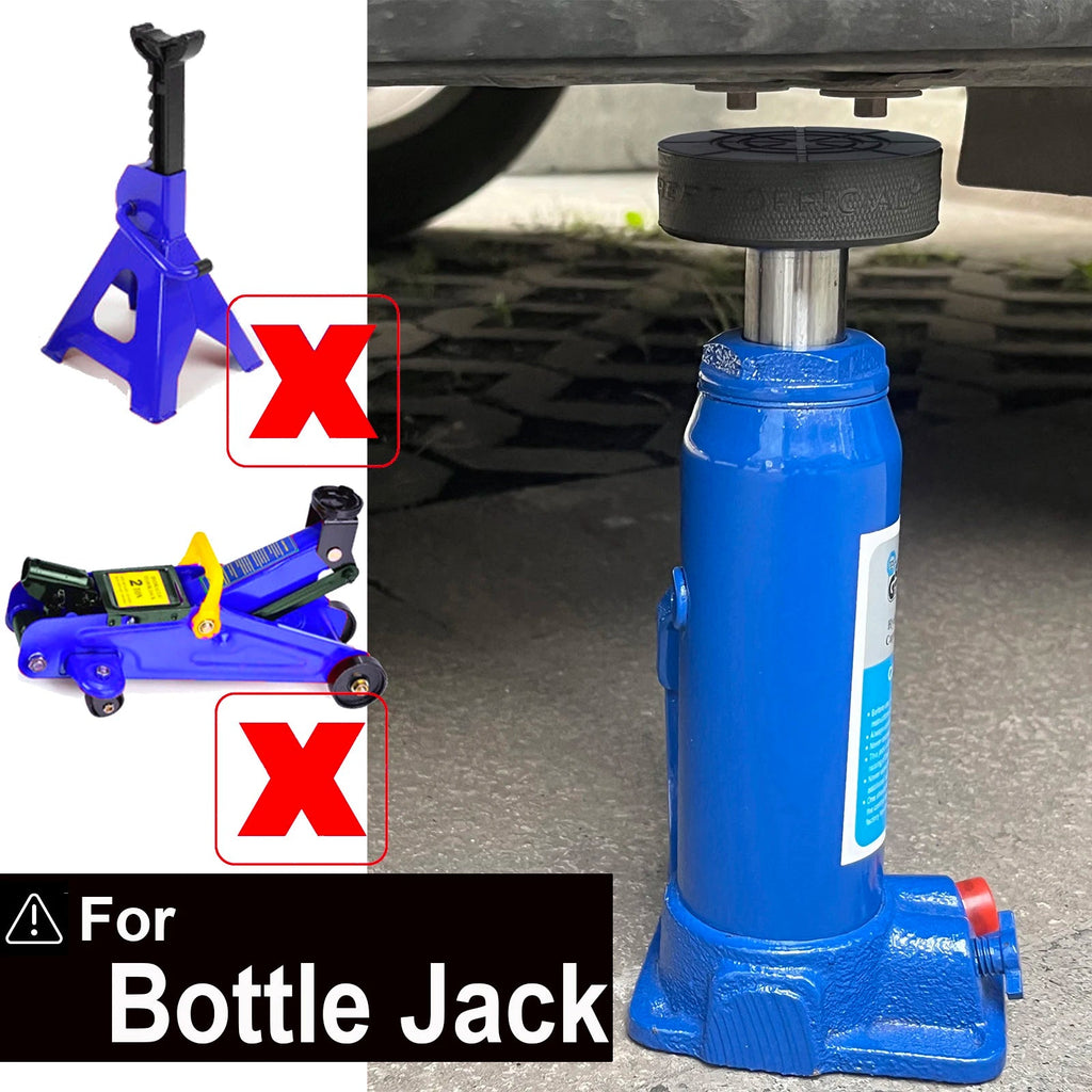 Rubber Bottle Jack Pad Protector Adapter Car Jacking Tool Pinch Weld Side Lifting Disk 20 25 29 37mm Hole 2 - 10t Bottle Jacks CM World