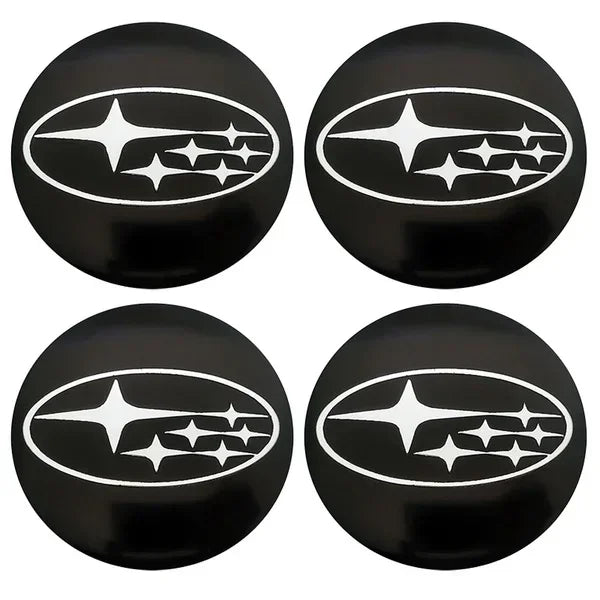 4pcs 56mm Car Wheel Center Hub Caps Sticker for Subaru Outback Legacy Forester Impreza Tribeca WRX BRZ STI Accessories CM World