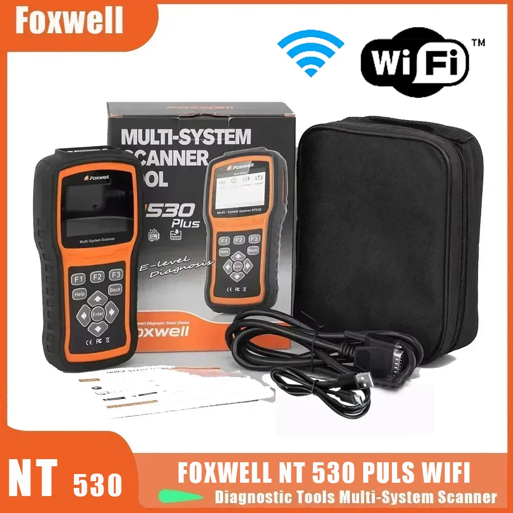 Foxwell NT530 Puls WiFi Car Scanner for Nissan Porsche Volvo Ford BMW MITSUBISHI Universal Auto Car Diagnostic OBD2 Scanner Car Mobile World