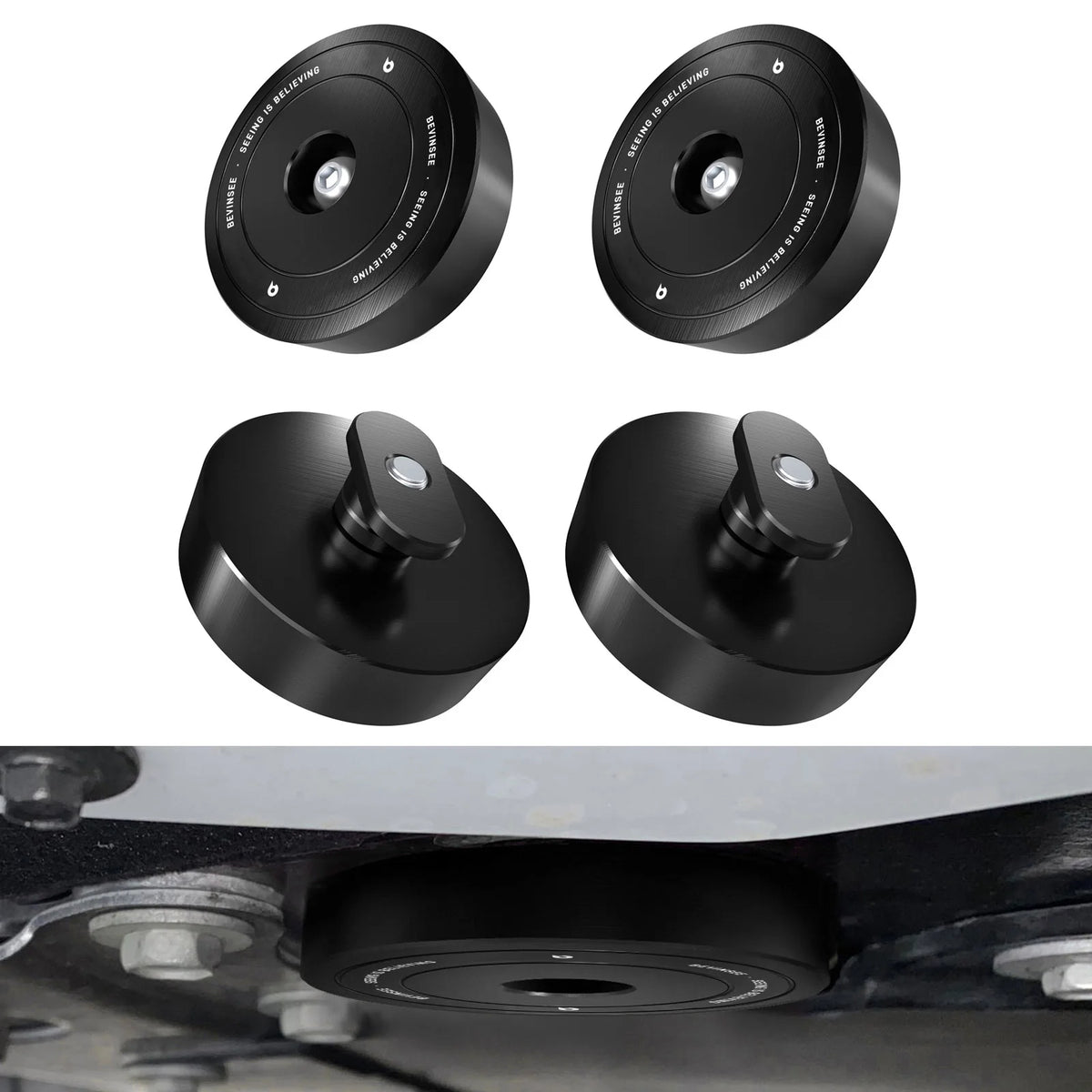 4Pieces Jacking Pucks Jack Pad for Corvette C5 C6 C7 C8 GS for Z06 ZR1 Stingray Grand Sport