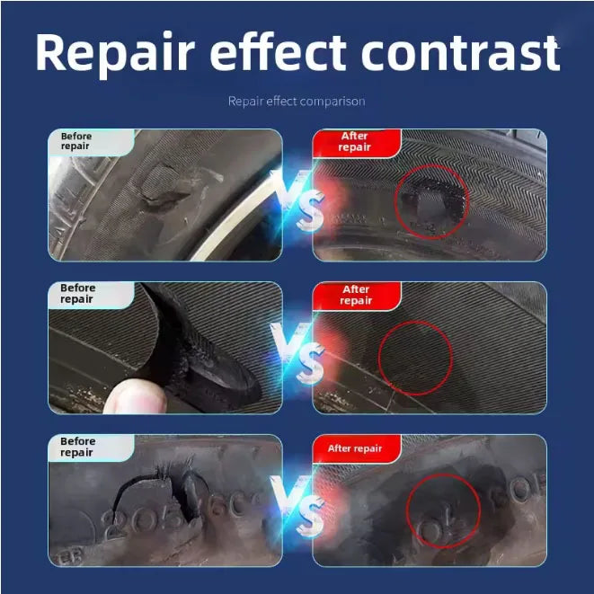 Black Tyre Repair Instant Liquid Strong Rubber Glues Wear-resistant Rubber Non-corrosive Adhesive Glue Car Instant Strong Tools