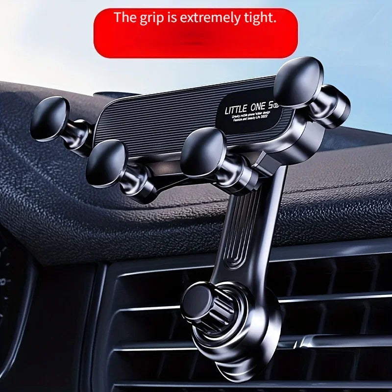Cellphone Mount Phone Holder Gravity Foldable, 360 ° Rotating Extension Rod, Fits All Cars Vent