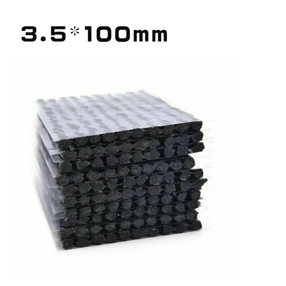 50Pcs Tire Repair Strips Tubeless Rubber Stiring Glue Seals for Car Motorcycle Tyre Puncture kit wicks worms Tools Accessories CM World