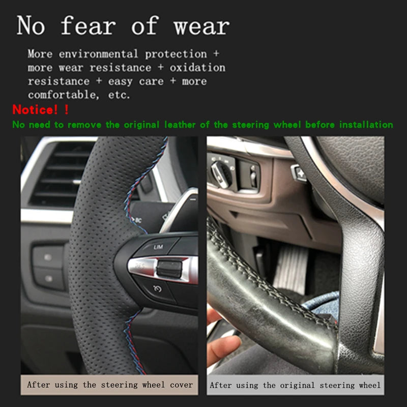 Customize DIY Microfiber Leather Car Steering Wheel Cover For Honda Accord 9 2013-2017 Odyssey 2013-2015 Crosstour 2013-2015