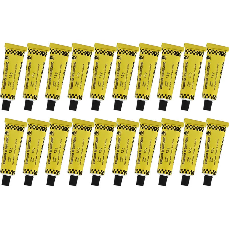 1-20pcs Automobile Tire Repairing Glue Inner Tube Puncture Kit Repair Cement Rubber Cold Patch Solution Motorcycle Bicycle
