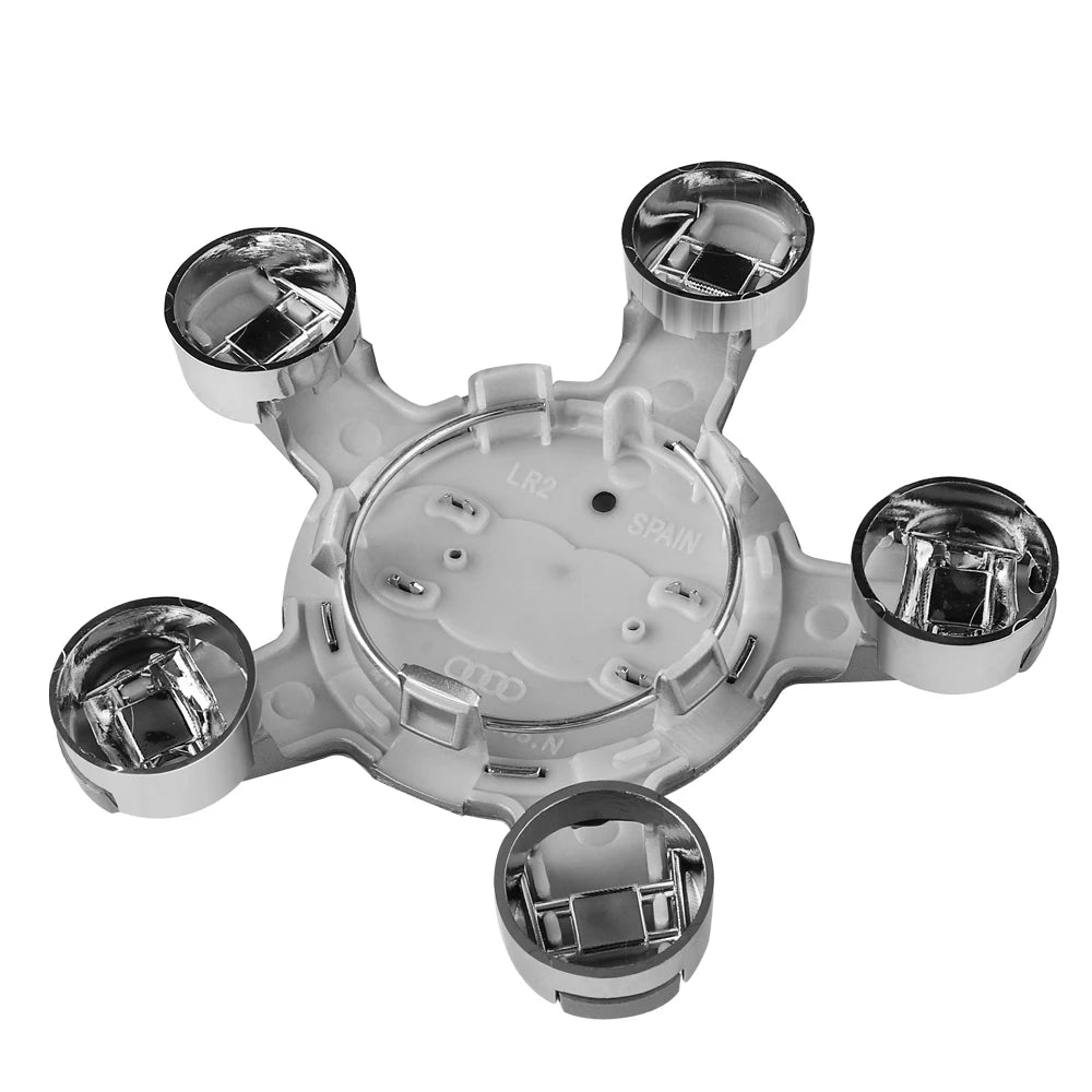 4Pcs Car Wheel Hub Cover Tires Rim Center Replace Cap Decoration Accessories For Audi Sline A3 8P 8L 8V A4 B8 B6 B7 B9 A6 C6 C7