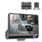 DashCam Car 3Cameras DVR 4Inch Fhd 1080P Auto Video Recorder Three-Lens With Rear View Camera Night Vison Registrator Black Box