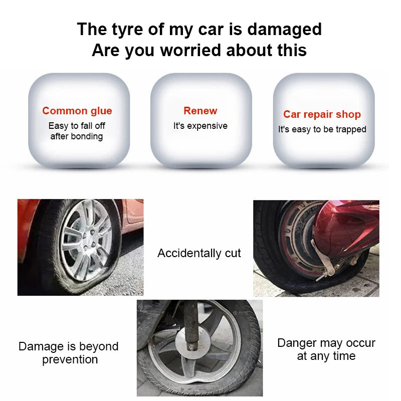 12/20g Tire Repairing Glue Inner Tube Puncture Strong Bonding Cold Repair Glue Car Motorcycle Bicycle Tire Repairing Glue Tool