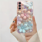 Tempered Glass Phone Case For Samsung S25 Ultra S26 S24 S23 S21 FE S22 Plus A56 5G A57 A55 A54 A17 A36 A53 A52S A34 Cases Cover
