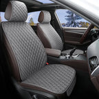 Xiaoman Waist Car Cushion Four Seasons Universal Half Pack Breathable Car Cushion Linen Fabric Seven Piece Set Seat Three Piece Car Mobile World