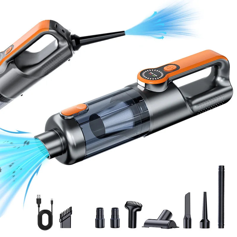 Car vacuum cleaner wireless one-button dust dump high-power portable vacuum cleaner large suction mini handheld vacuum cleaner CM World