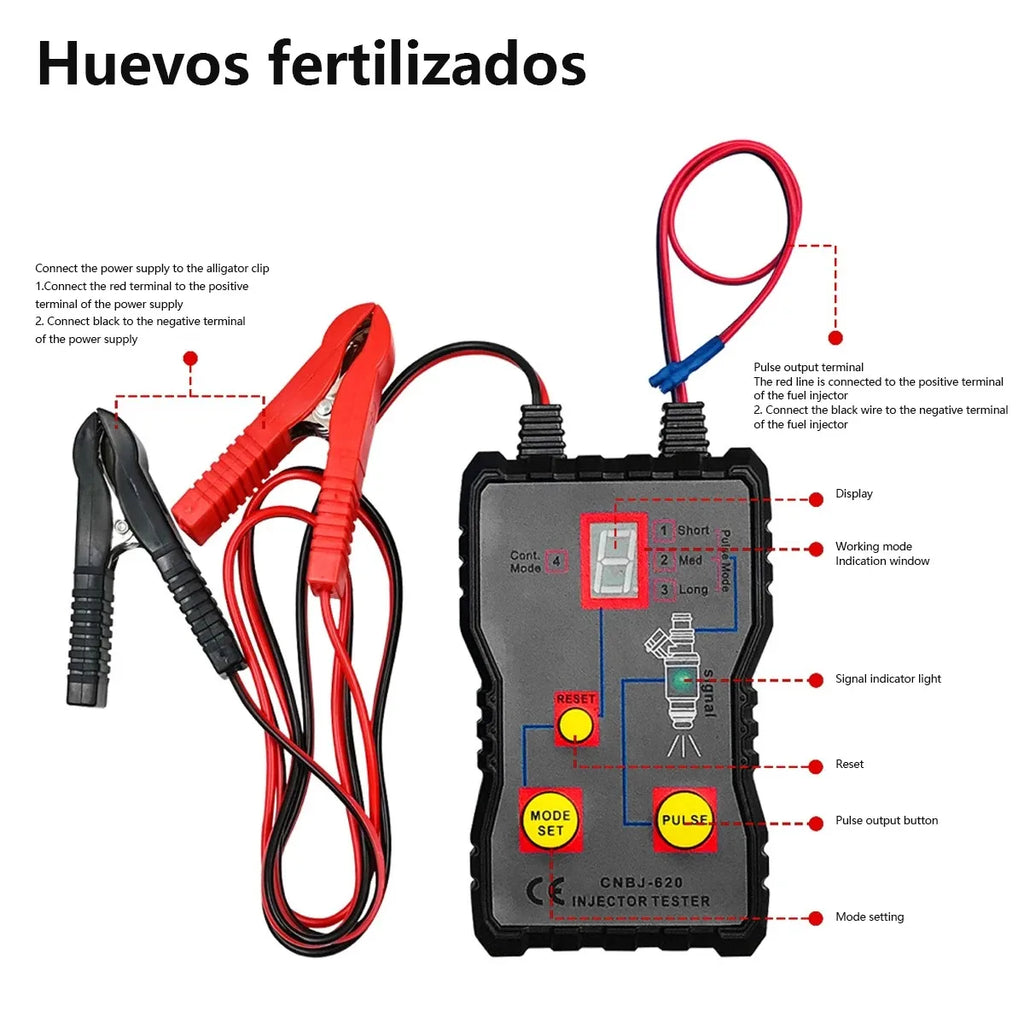 Newest Fuel System Scan Tool Automotive Cleaning Tool Kit Injector Flush Cleaner Car Fuel Injector Tester Portable 4 Pluse Mode CM World