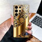 Classic patterns s25 ultra s26 ultra Fashion Glass phone case for Samsung Galaxy S26/S25/S24/S23/S22/S21FE Ultra Plus Shockproof