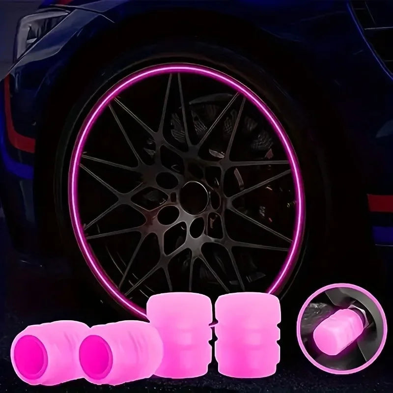 10pcs Luminous Valve Stem Cap Universal Car Decor CM World