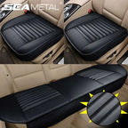 SEAMETAL PU Leather Car Seat Cover Four Seasons Car Seat Protector Pad Mat Automobiles Seat-Cover Cushion for Car Accessories Car Mobile World
