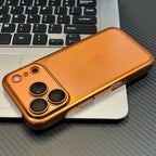 Luxury Plating Nano Matte Translucent Case For iPhone 17 16 Plus 15 14 13 Pro Max Air Lens Protection Matte BackPlate Hard Cover