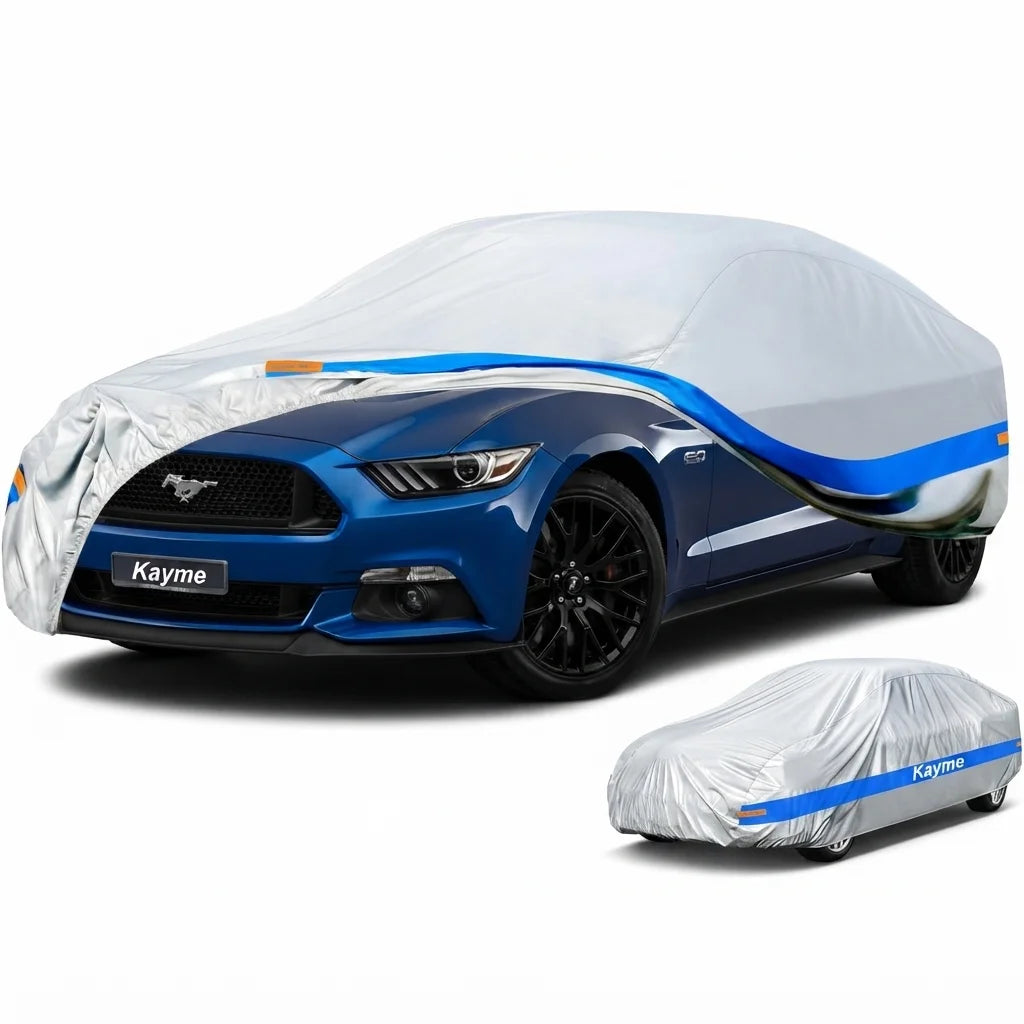 Universal Thickened Waterproof Car Cover Outdoor All Weather Rain Snow UV Dust Protection Covers Fit For Hatchback Sedan SUV Car Mobile World