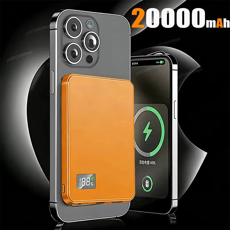 3 IN 1 Power Bank For MagSafe 50000mAh Slim Magnetic Wireless Power Bank 22.5W External Battery For iPhone Samsung 2026 Car Mobile World