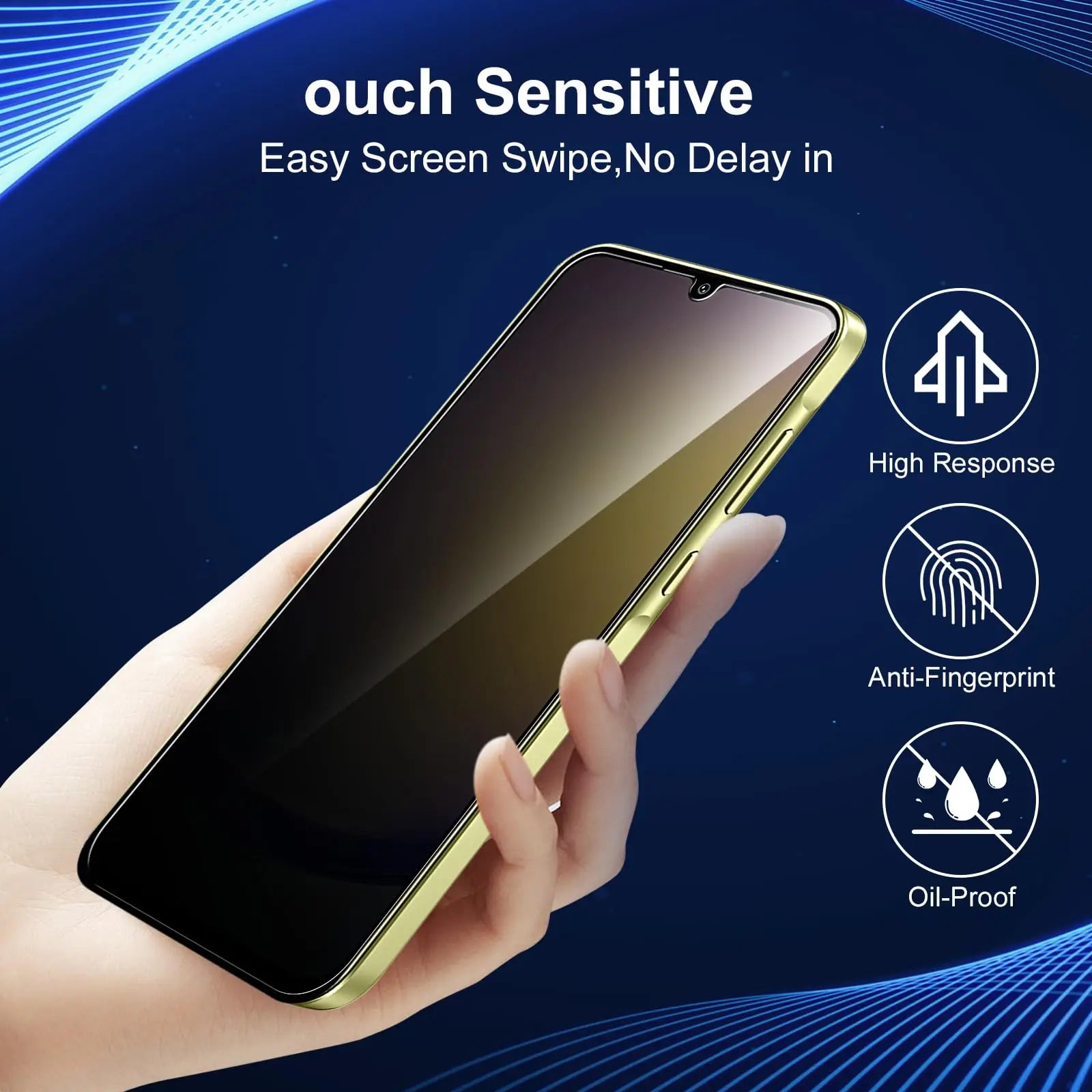 Anti Spy Screen Protector For Samsung Galaxy A25 5G Privacy Tempered Glass 9H Anti Peep Scratch SELECTION Fast High Aluminum Car Mobile World