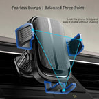Flexible Cell Phone Holder Car, Phone Mount for Car Air Vent, Universal Auto Lock Car Phone Holder for iPhone Most Smartphone CM World