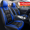 1pc Car Front Driver Seat Cover Premium PU Leather Auto Seat Cushion Full Wrap Protection Non-Slip Seat Cover