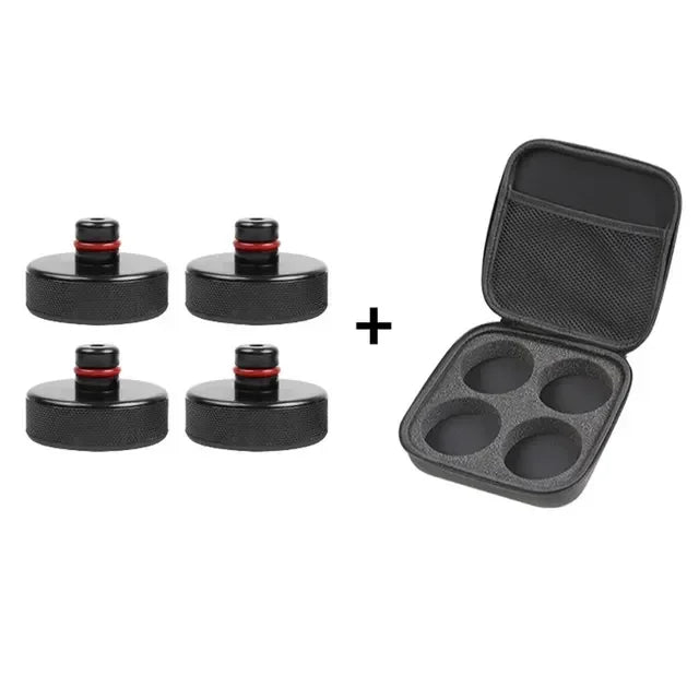 4pcs For Tesla Model X/S/3 Black RubberJackLifting Point Pad AdaptersPremiumStyling Enhanced Protection Easy Jacking Support Pad CM World