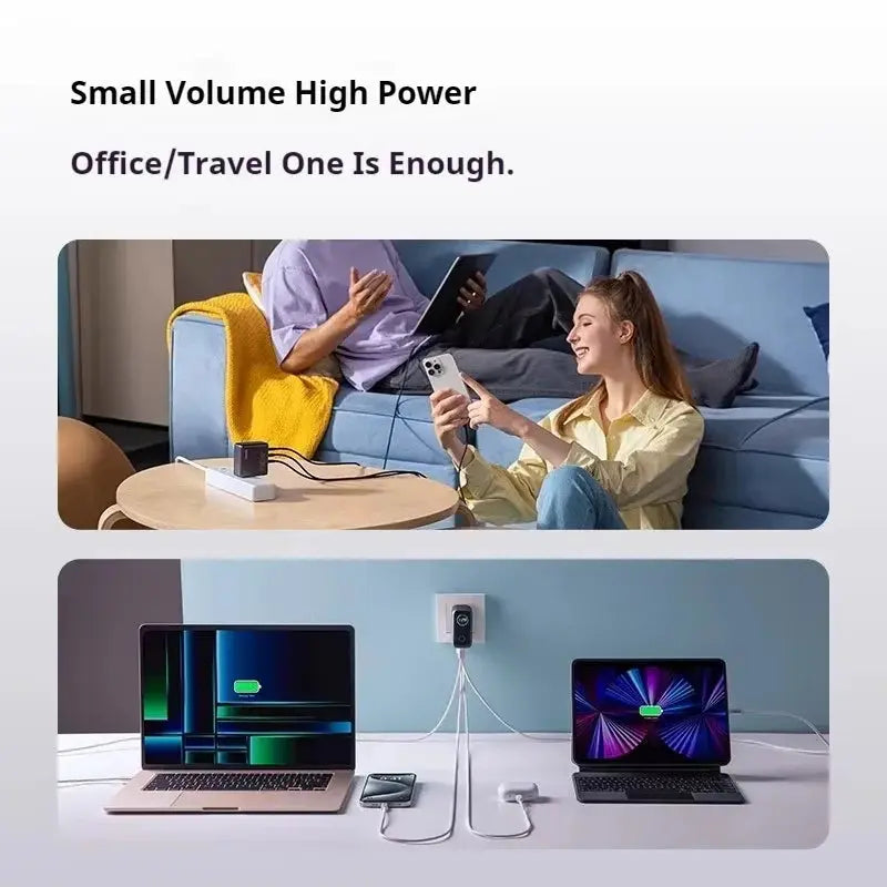 Original Anker Zolo 140W GaN Charger PD Fast Charge 4 Ports For IPhone 13 14 15 16 Pro Max Laptop Tablet With 1.5m Cable Car Mobile World