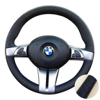 Perforated Microfiber Leather Braiding Car Steering Wheel Cover For BMW Z4 E85 E86 2003 2004 2005 2006 2007 2008