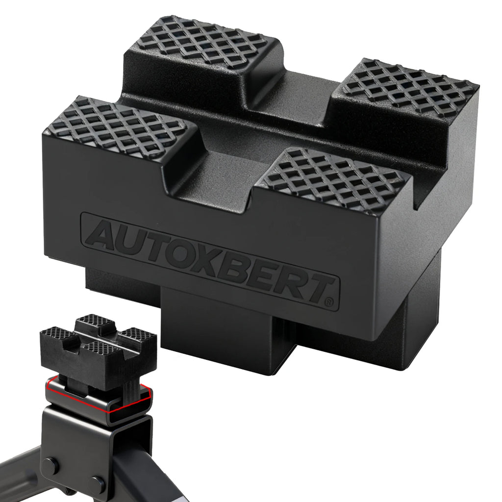 Universal Rubber Pinch Weld Jack Pad Adapter for Scissor Jack Lift Protects Undercarriage Prevents Scratches Car Kit CM World