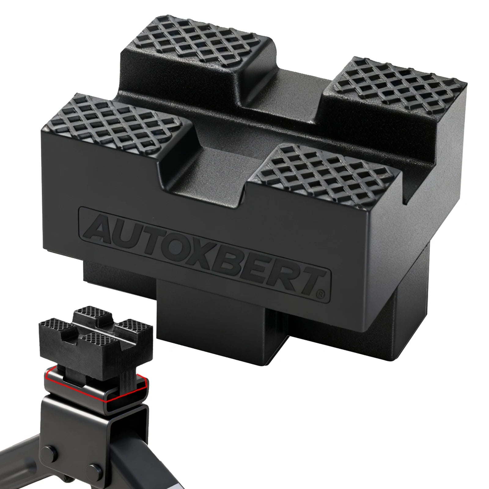 Universal Rubber Pinch Weld Jack Pad Adapter for Scissor Jack Lift Protects Undercarriage Prevents Scratches Car Kit CM World