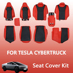 Seat Covers Compatible with Tesla Cybertruck 2024-26, Full Coverage PU Leather Seat Protector with Armrest Cover Fit Cybertruck