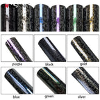 PET Forged Carbon Wrap Self-adhesive Car Wrap Vinyl Auto Tuning Waterproof Motorcycle Stickers Custom Fit Car Film Accessories Car Mobile World