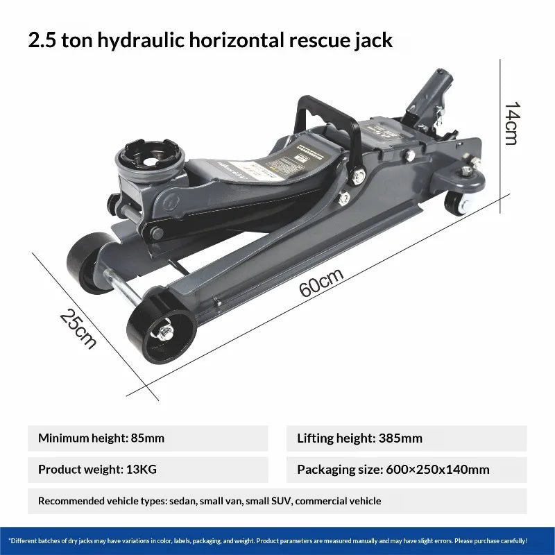 Car Rescue Tools Lifting Machine 3 Ton 4 Ton Hydraulic Low Profile Floor Jack Double Piston for Auto Repair Shop Boom Lift CM World