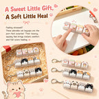 Cute Cat Dog Keycap Keychain 3d Printed Stress Relief Button Keyboard Bag Accessory Gift Kawaii Ins Decoration Ornament Supplies
