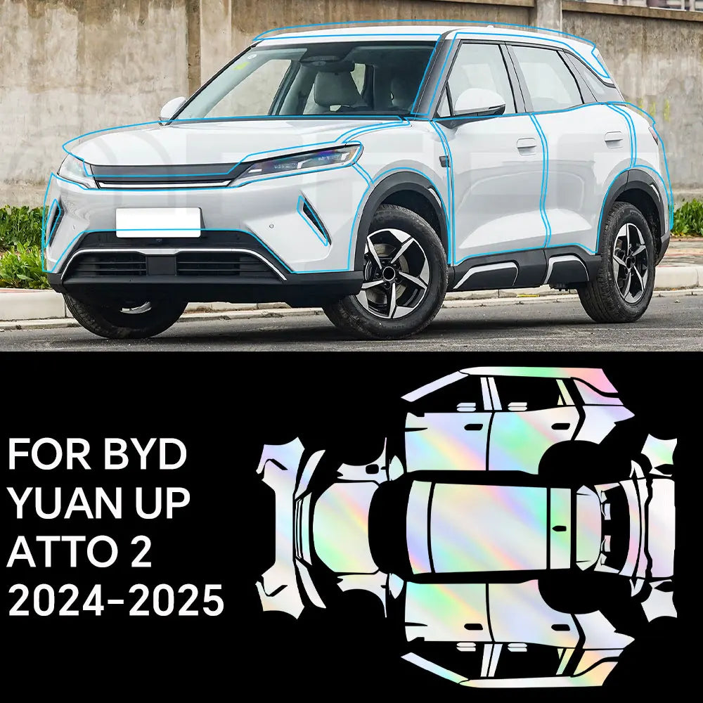 Custom For BYD Yuan UP ATTO 2 2024 2025 TPU 8.5mil Car Paint Protection Film Pre-cut Scratch Resistant PPF Car Accessories Car Mobile World