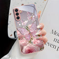 Tempered Glass Phone Case For Samsung S25 Ultra S26 S24 S23 S21 FE S22 Plus A56 5G A57 A55 A54 A17 A36 A53 A52S A34 Cases Cover