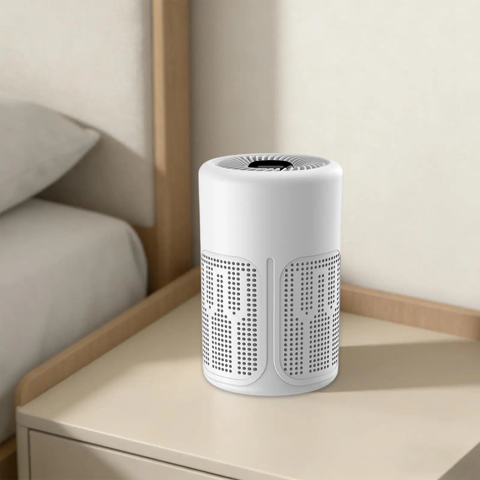 Air Purifier Machine White Automatic Air Cleaning Device for Car Office Quiet Dust Removal and Fresh Air Car Mobile World