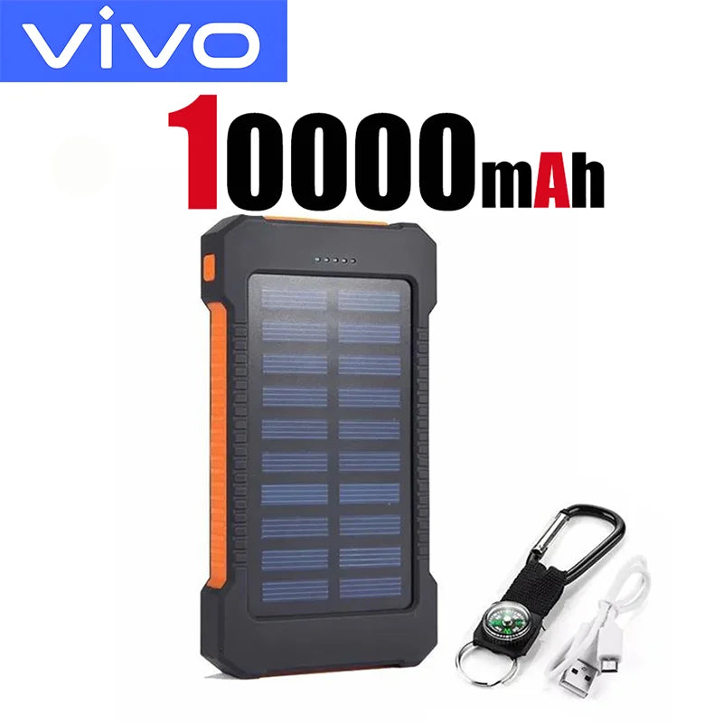 VIVO 500000mAh Solar Power Bank Super Fast Charging  Large Capacity Outdoor Portable External Battery for iPhone Samsung 2026