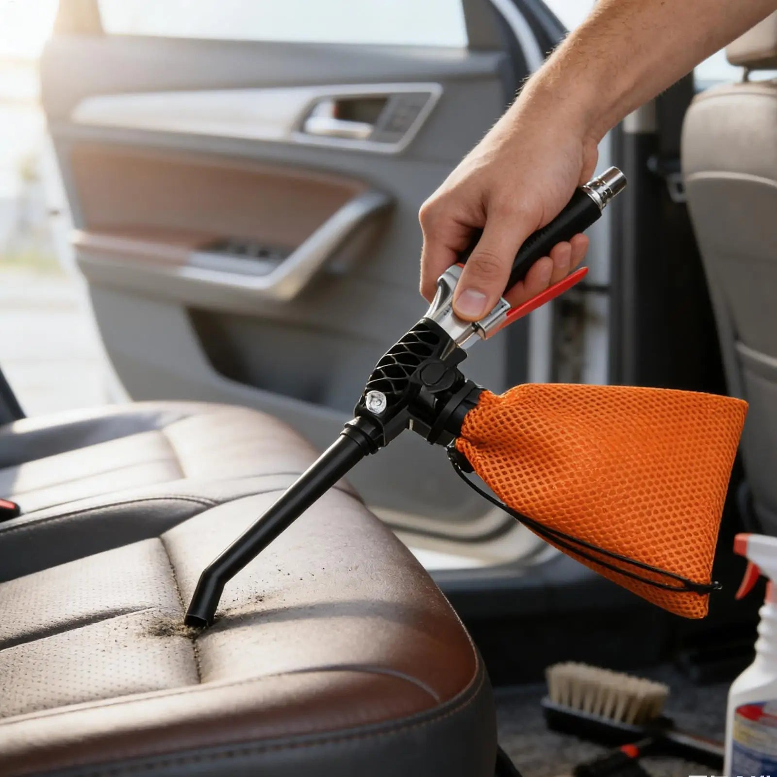 2-purpose car Vacuum Cleaner Guns Air Vacuum Blow Guns For Compressor Portable Cleaner Duster Tool For Dust Dirt Auto Detailing Car Mobile World