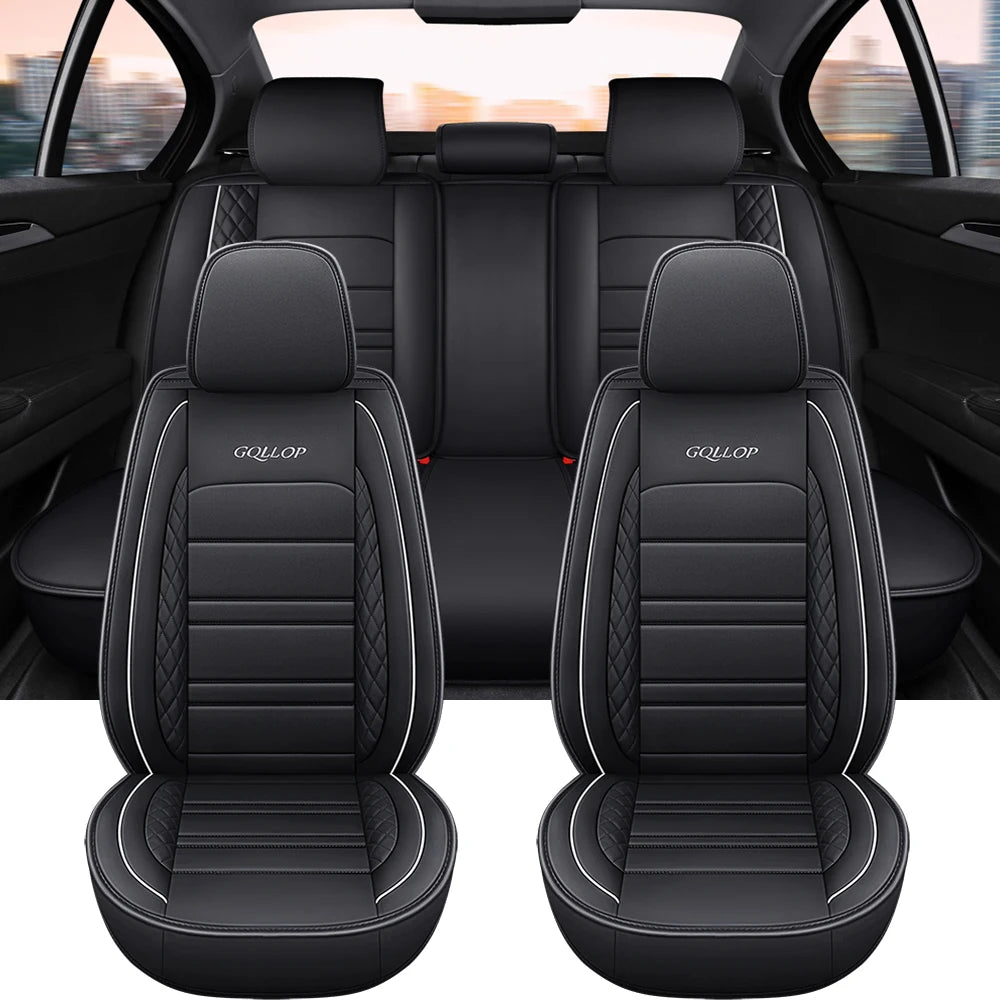 Full Coverage Pu Leather Car Seat Covers for JAGUAR XF F-Pace E-pace I-Pace X-Type XE XJ XK Car Accessories Car Mobile World