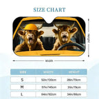 rhino cute Sun Visor Sun Visor Car Windshield Sunshade UV Protection Reflective Foldable Heat Insulation Cover