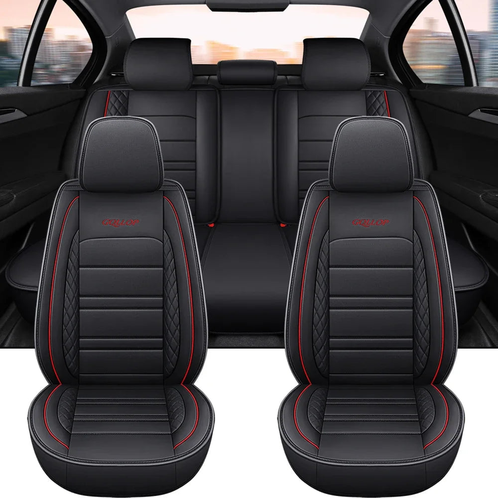 Full Coverage Pu Leather Car Seat Covers for VOLVO XC60 XC90 XC40 XC70 S60L C30 S80 S90 V50 V60 Car Accessories CM World
