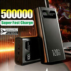 120W 200000mAh Power Bank Super Fast Charging Battery High Capacity Digital Display Power Bank For iPhone Samsung Huawei Car Mobile World