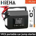 HIEHA 2026 4000A Car Jump Starter, 15000mAh Power Bank, 150PSI Portable Tire Inflator Air Compressor Power Bank With LED Light