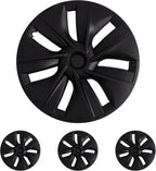 Wheel Covers 19 Inch for Tesla Model Y 2024 Hubcaps Compatible Tesla Model Y Accessories 2024 2023 2022 2021 4 Pcs Rim Protector CM World