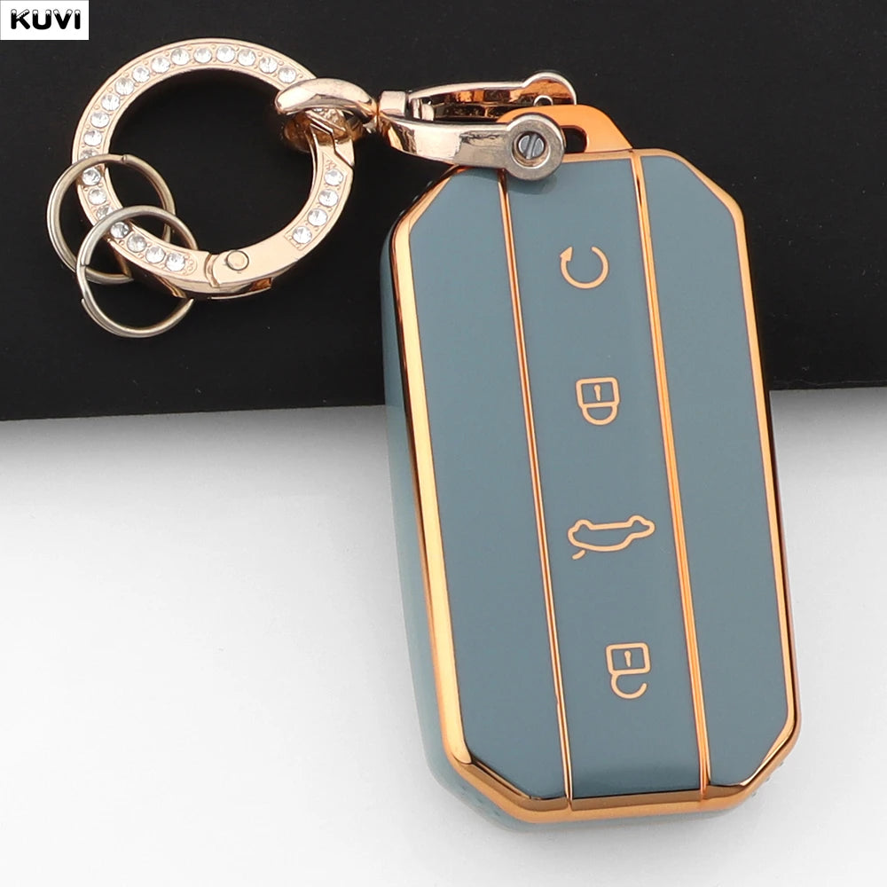 Fashion TPU Car Key Case Cover Shell For Chery Jaecoo J7 J5 7 5 Protection Bag Holder Keychain Keyless Auto Accessories